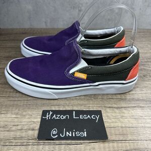 Vans~Women’s~Classic Slip On (Mix & Match) Violet/Indigo Sneakers~Size 7